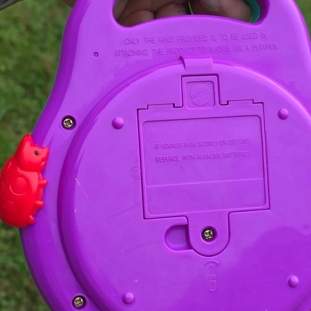 Vintage Disney Winnie the Pooh  See'nSay Learning Toy Teal Purple  Y2K Working!